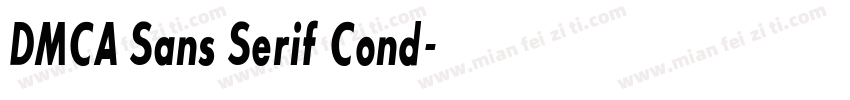 DMCA Sans Serif Cond字体转换